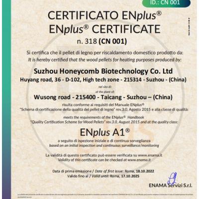 EnplusA1 certificate 2